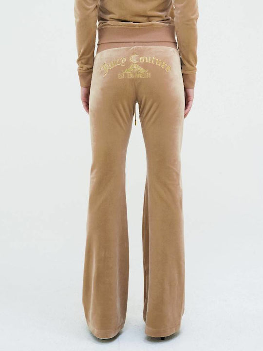 Juicy Couture Arched Women's Sweatpants SAND Velvet JCBBJ223810-483