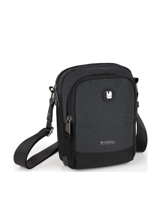 Ανδρική Τσάντα Ώμου / Χιαστί Γκρι