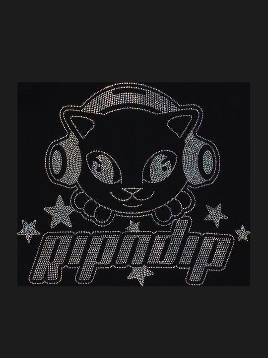 Изрязан Дамски Суитшърт Худи Black.