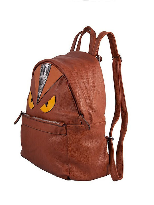 V-store Women's Bag Backpack Tabac Brown