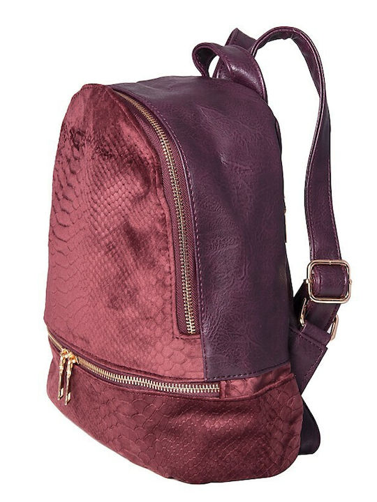 V-store Women's Bag Backpack Burgundy