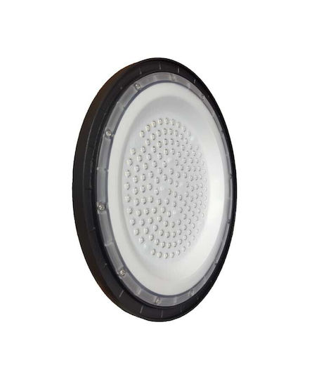 Atman Φωτιστικό Καμπάνα 100W Ψυχρό Λευκό 10000lm με Ενσωματωμένο LED Λευκό Ø26xΥ3cm