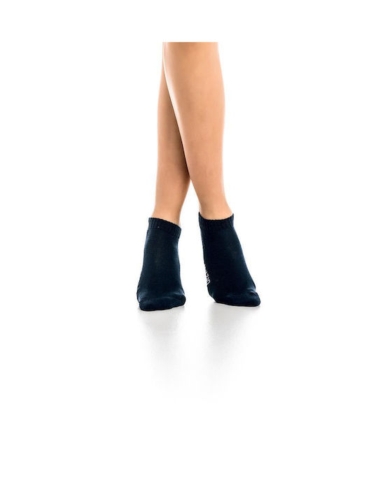 Inizio Women's Solid Color Socks BLUE