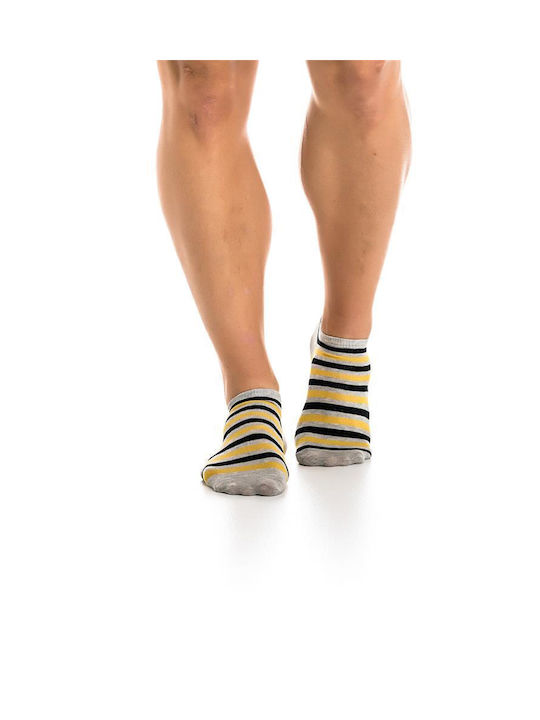 Inizio Men's Patterned Socks GREY/MUSTARD/BLACK 3Pack