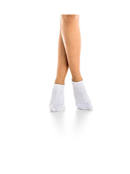 Inizio Women's Solid Color Socks WHITE