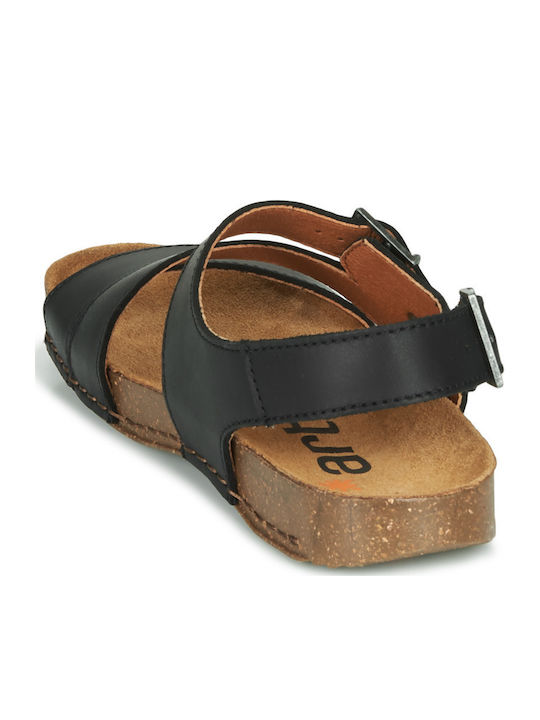 Women's Flat Sandals in Black Color