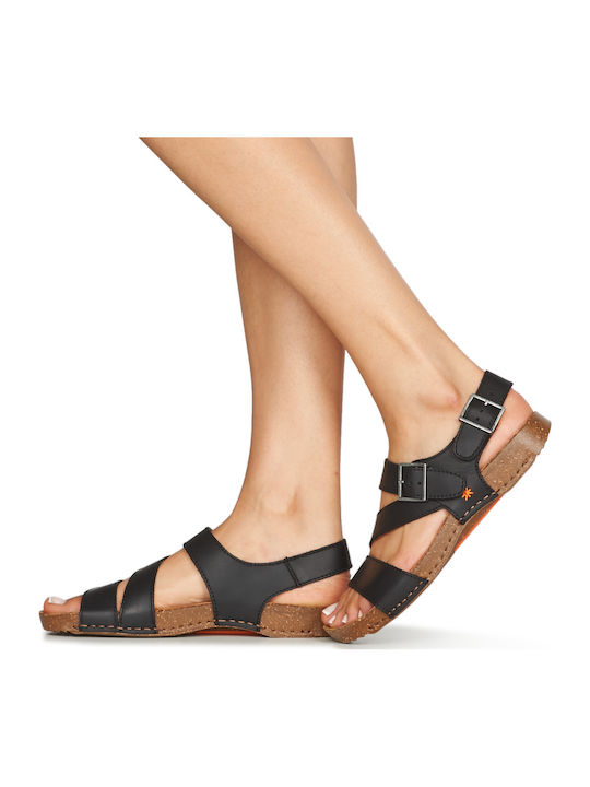 Women's Flat Sandals in Black Color