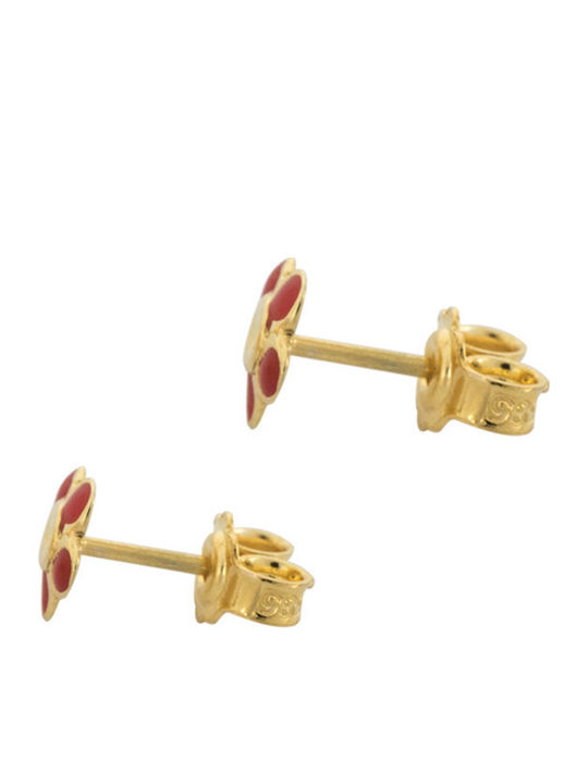 Kiriakos Gofas Καρφωτά Λουλούδια από Χρυσό 14K
