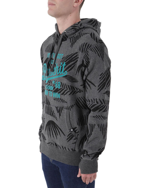 Basehit Men's Sweatshirt with Hood and Pockets GRI