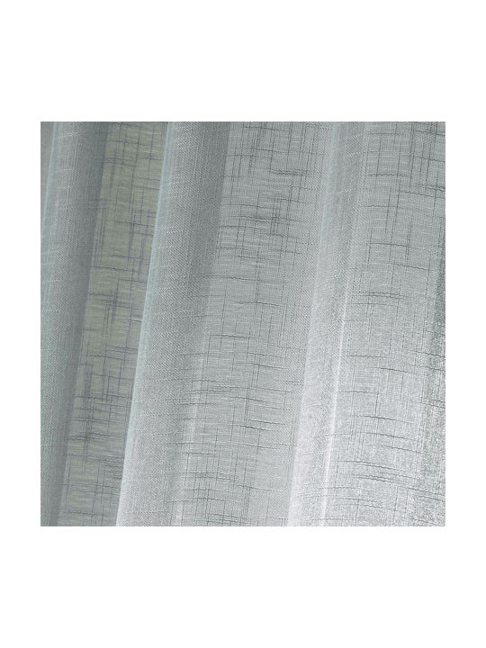 Window Curtain With Tab Top L-c Haltona Gray 60x120cm