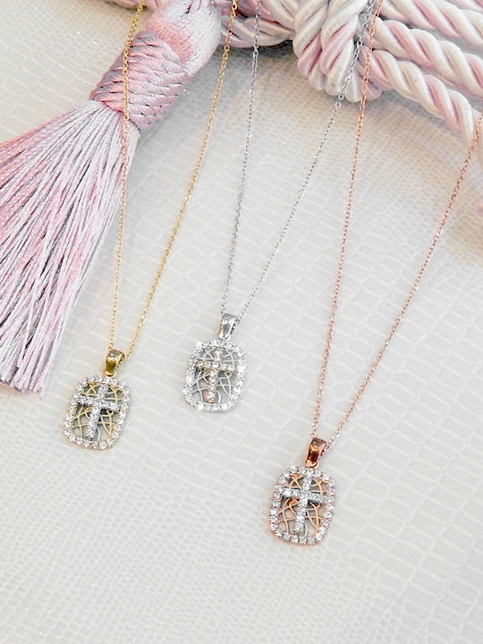 Polytimo Anhänger Kinder Amulett mit Kette aus Gold 9K XPK-103