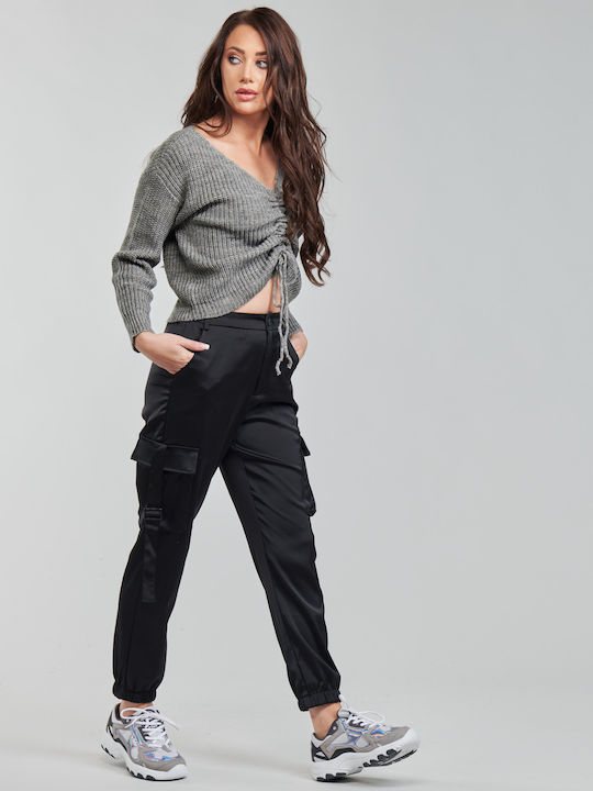 Women's Long Sleeve Sweater Gray