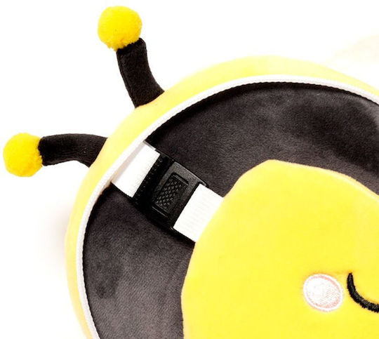 Puckator Travel Pillow Travel Set Mask and Pillow for Kids with Carrying Case Yellow