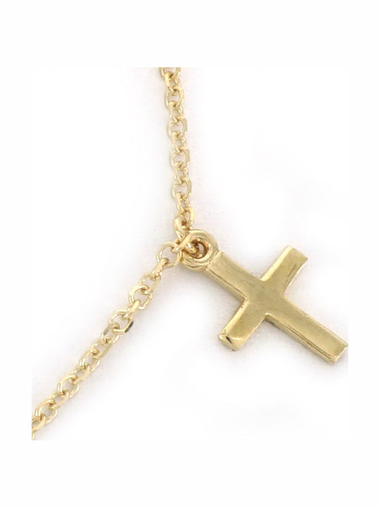 Kiriakos Gofas Kids Bracelet from Gold 9K with Evil Eye