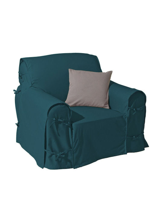 La Redoute Interieurs Elastische Abdeckung für Sessel Blau 80x60cm 1Stück 324163847_1475_10