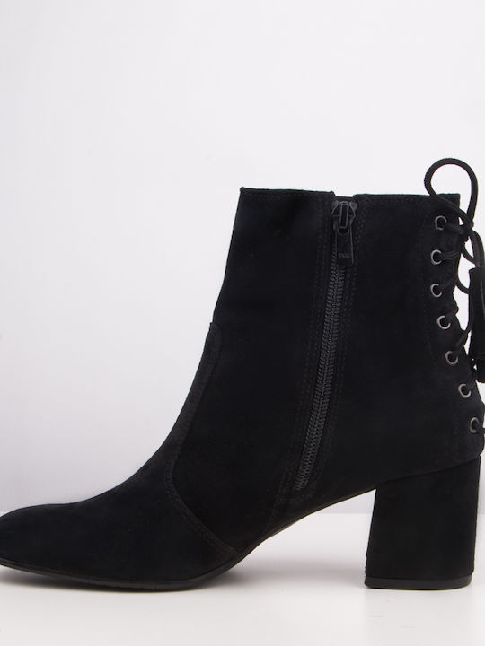 New Matic Women's Suede Ankle Boots Black