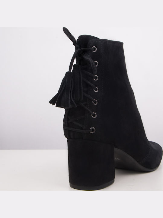 Suede Women's Ankle Boots Black