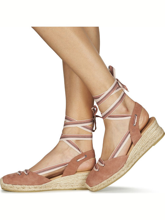 Ojord Women's Platforms In Espadrille Style Pink