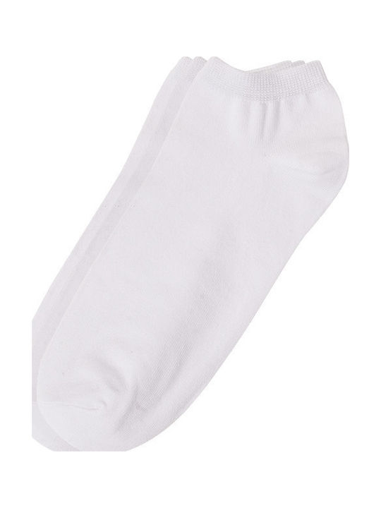 ME-WE Ανδρικές Μονόχρωμες Κάλτσες White 3Pack