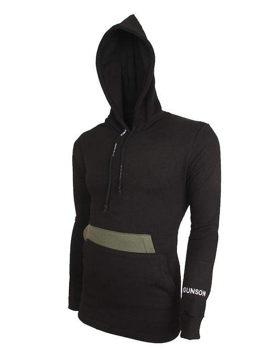 Gunson Men's Sweatshirt with Hood BLACK