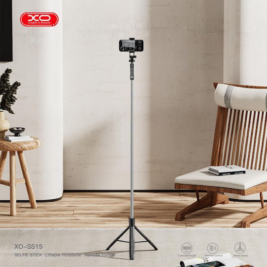 XO Ss15 Selfie Stick with Bluetooth Black 16.001.0085