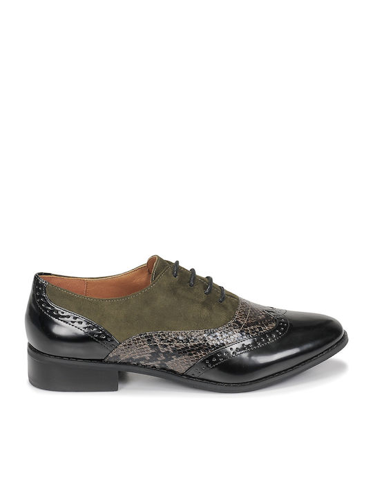 Noulime Women's Oxfords in Khaki Color