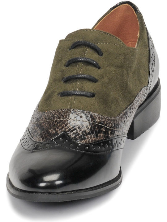 Noulime Women's Oxfords in Khaki Color