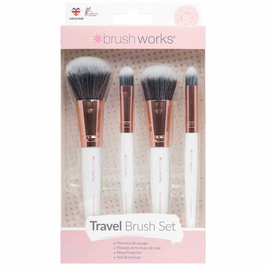 Brushworks Επαγγελματικό Πινέλο Μακιγιάζ για Πούδρα από Συνθετική Τρίχα