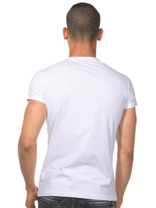 Darkzone Men's Short Sleeve Undershirts ΛΕΥΚΟ WHITE 1Pachet