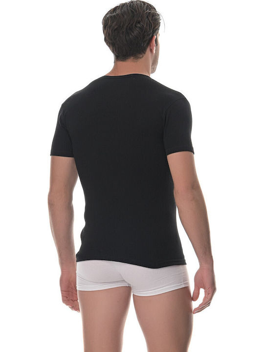 Men's Undershirt Short-sleeved Black