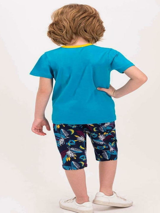 Roly Poly Kids' Pajamas Summer Petrol.