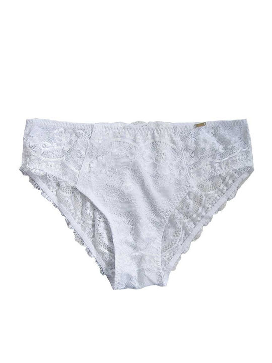 Women's Slip with Lace White