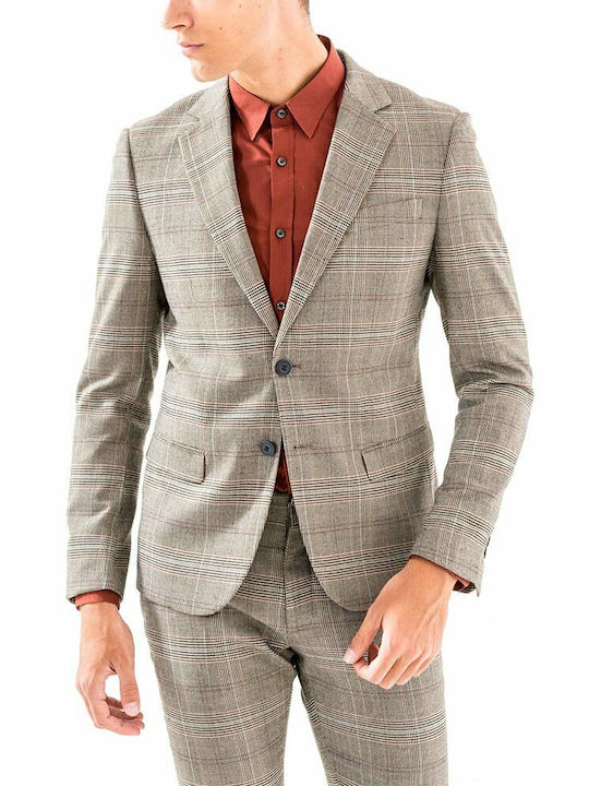 Antony Morato Men's Suit Jacket Slim Fit CAFE-BEZ