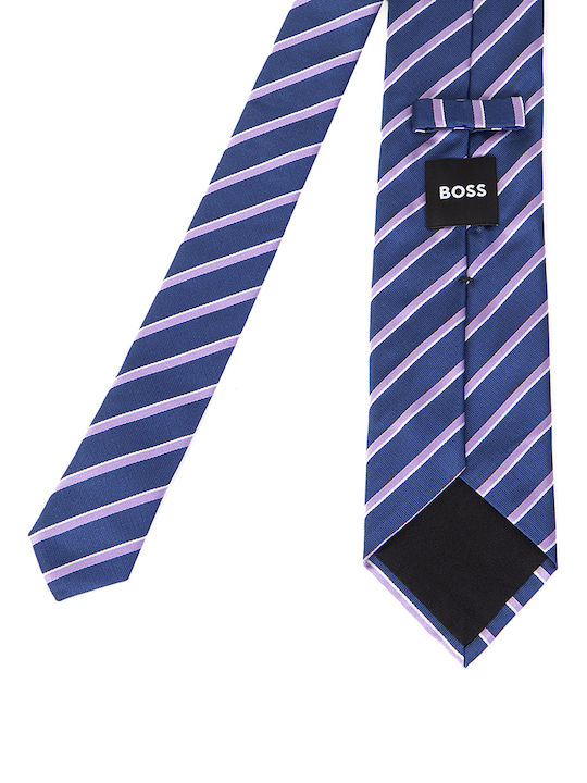 Hugo Boss Silk Men's Tie Printed Blue