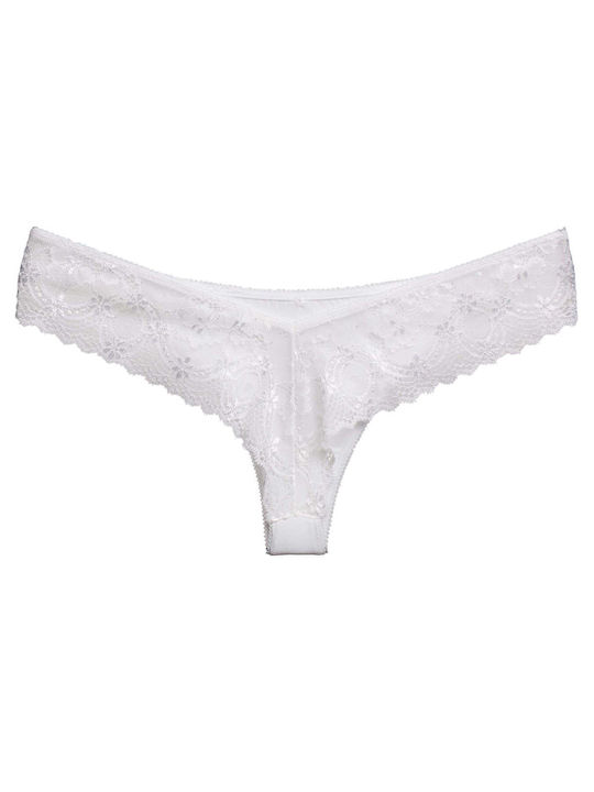 Dreams by Joyce Women's Brazil with Lace White