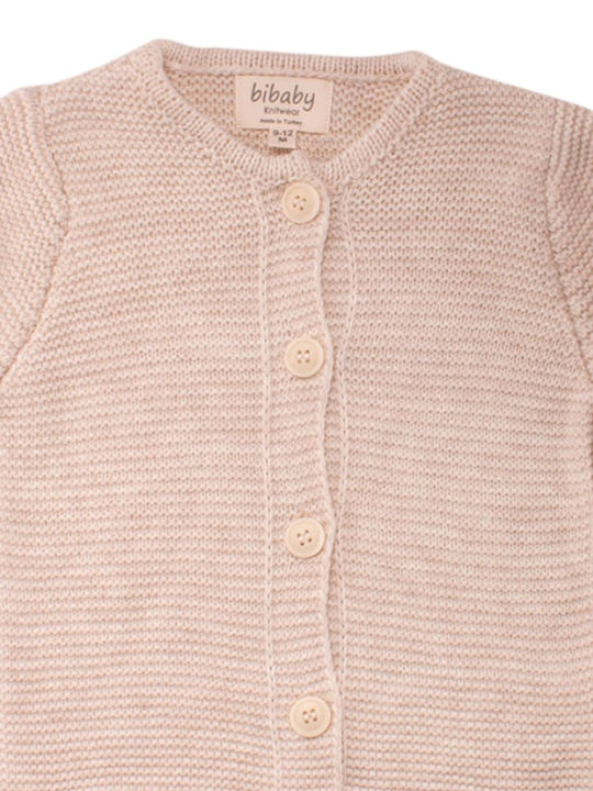 Kids Cardigan Knitted Light Beige