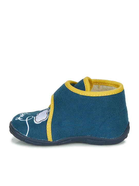 Kids Slippers Boots Blue