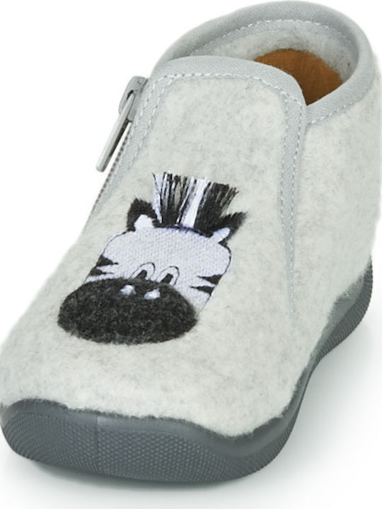Kinderhausschuhe Stiefel Gray