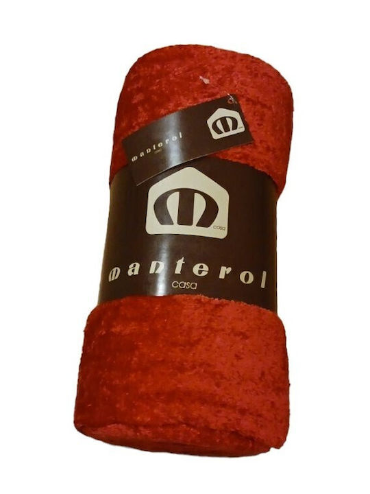 Manterol Casa Tribal 001 Armchair Throw Two Sides 130x170cm Red