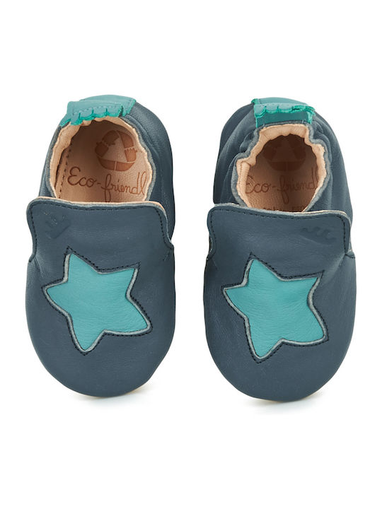 Kinderhausschuhe Stiefel Blau