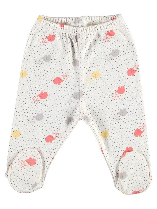 Set pentru copii cu pantaloni Iarnă 2buc Ecru