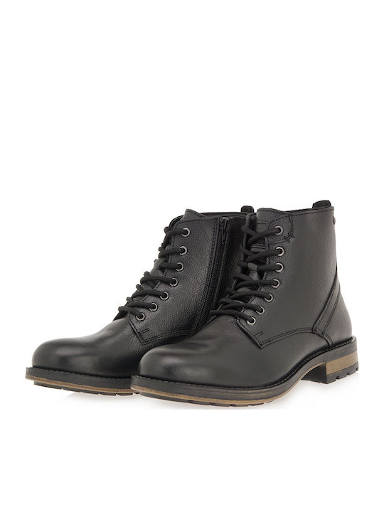 Leather Black Men's Boots