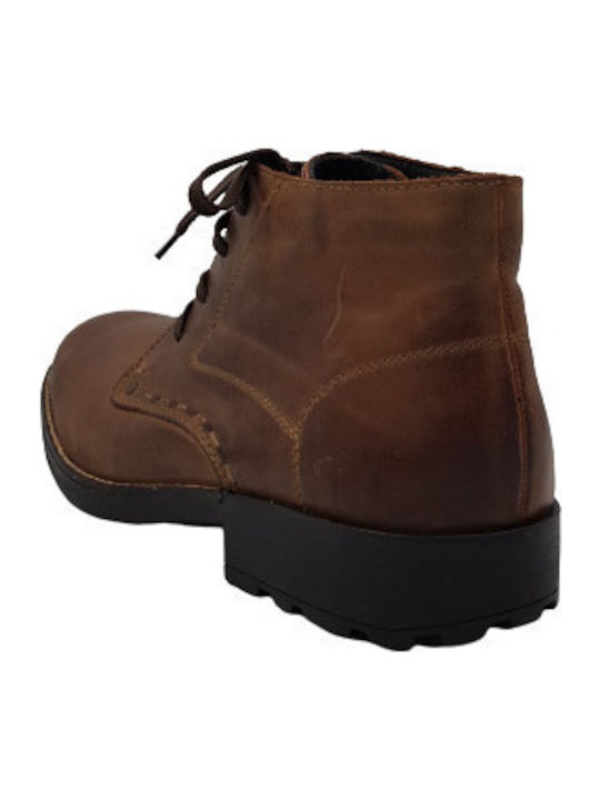 Leather Tabac Brown Men's Boots Anatomical