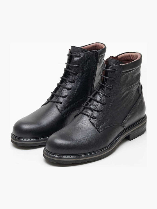 Leder Schwarz Stiefel Anatomisch