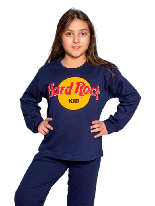 Nina Club Kids Pyjamas Winter Cotton Navy Blue