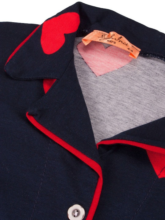 Sexen Kids' Pajamas Summer Cotton Navy Blue