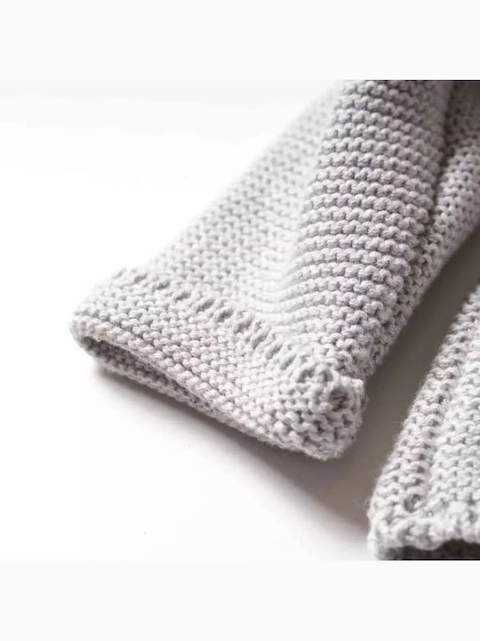 Kinder-Strickjacke γκρι