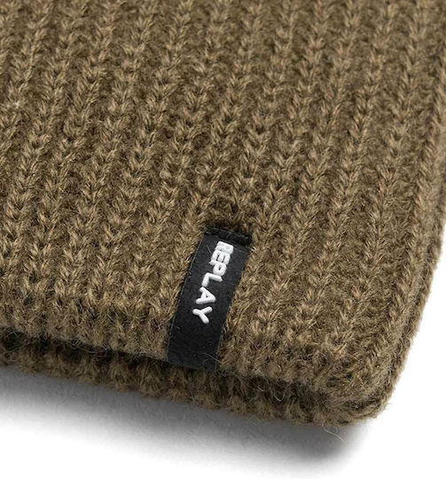 Ribbed Beanie Cap Khaki
