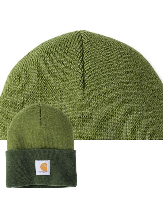 Beanie Unisex Beanie Knitted in Green color