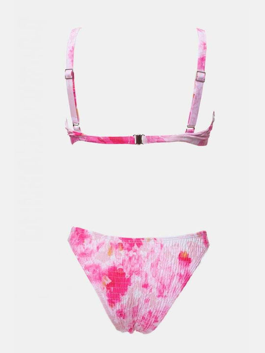 Set Bikini Τριγωνάκι Ροζ